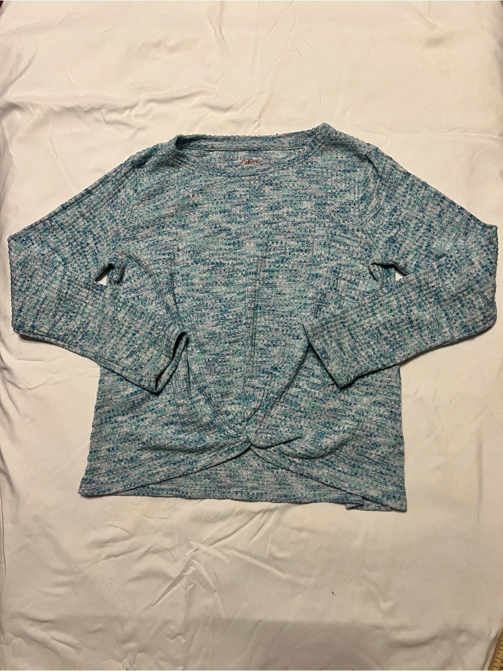 Light Blue Twist-Front Women's Sweaters SIZE Girls 7-8